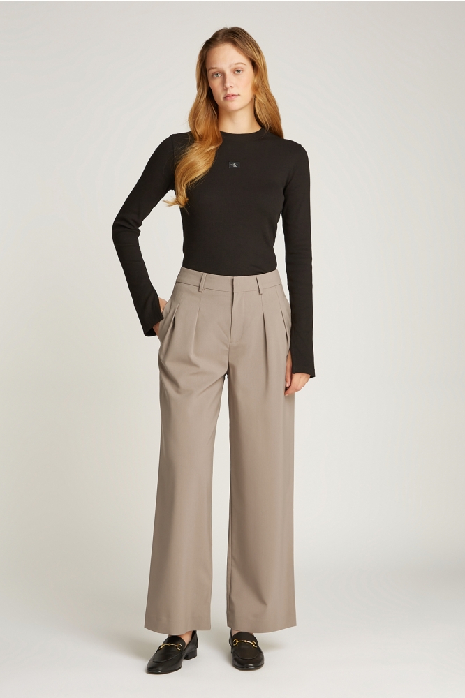 TAILORED WIDE LEG PANTS J20J224849 TAUPE GRAY
